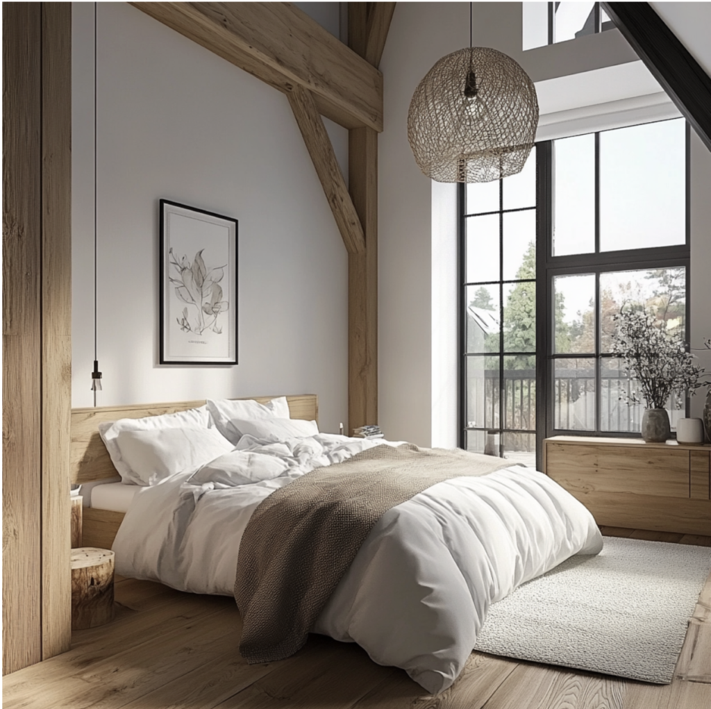 Warm Scandinavian Bedroom