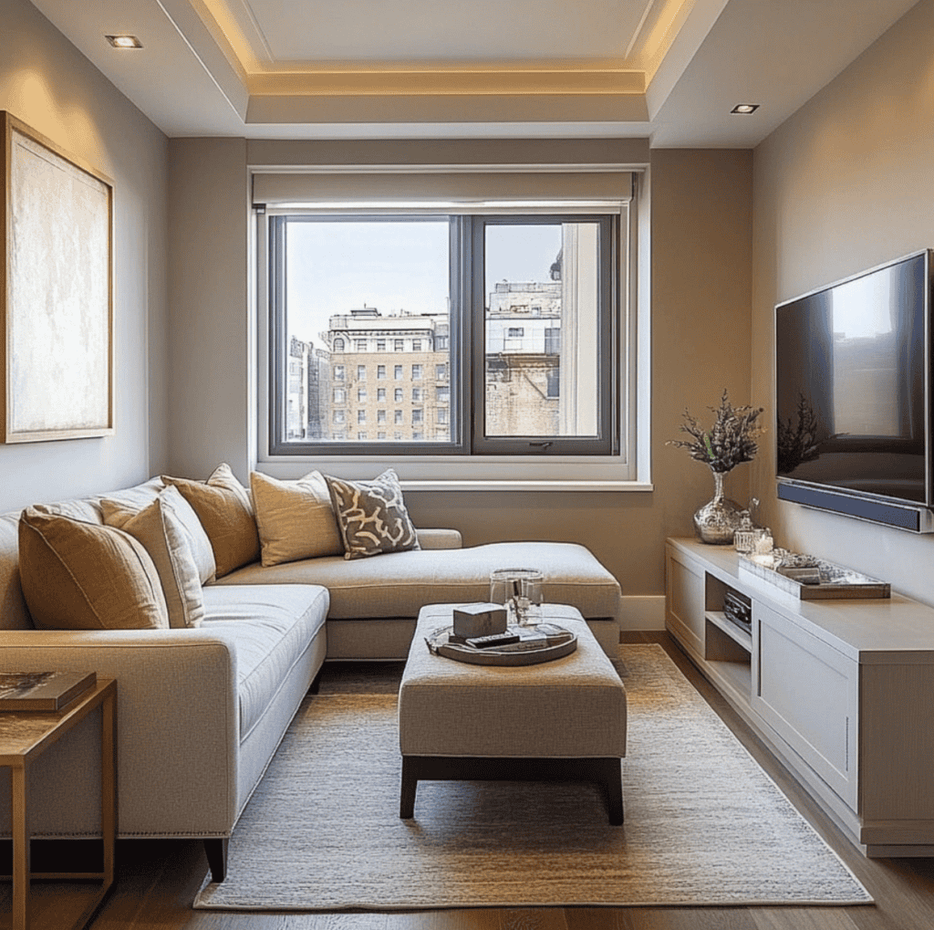 Small living room ideas with TV